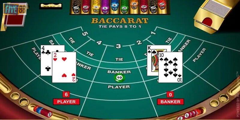 Luật chơi và tính điểm của Baccarat tương đối đơn giản